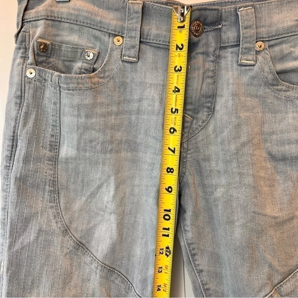 True Religion Men's Size 30 Gray Blue Geno Slim Streetwear Grunge Y2k Skater